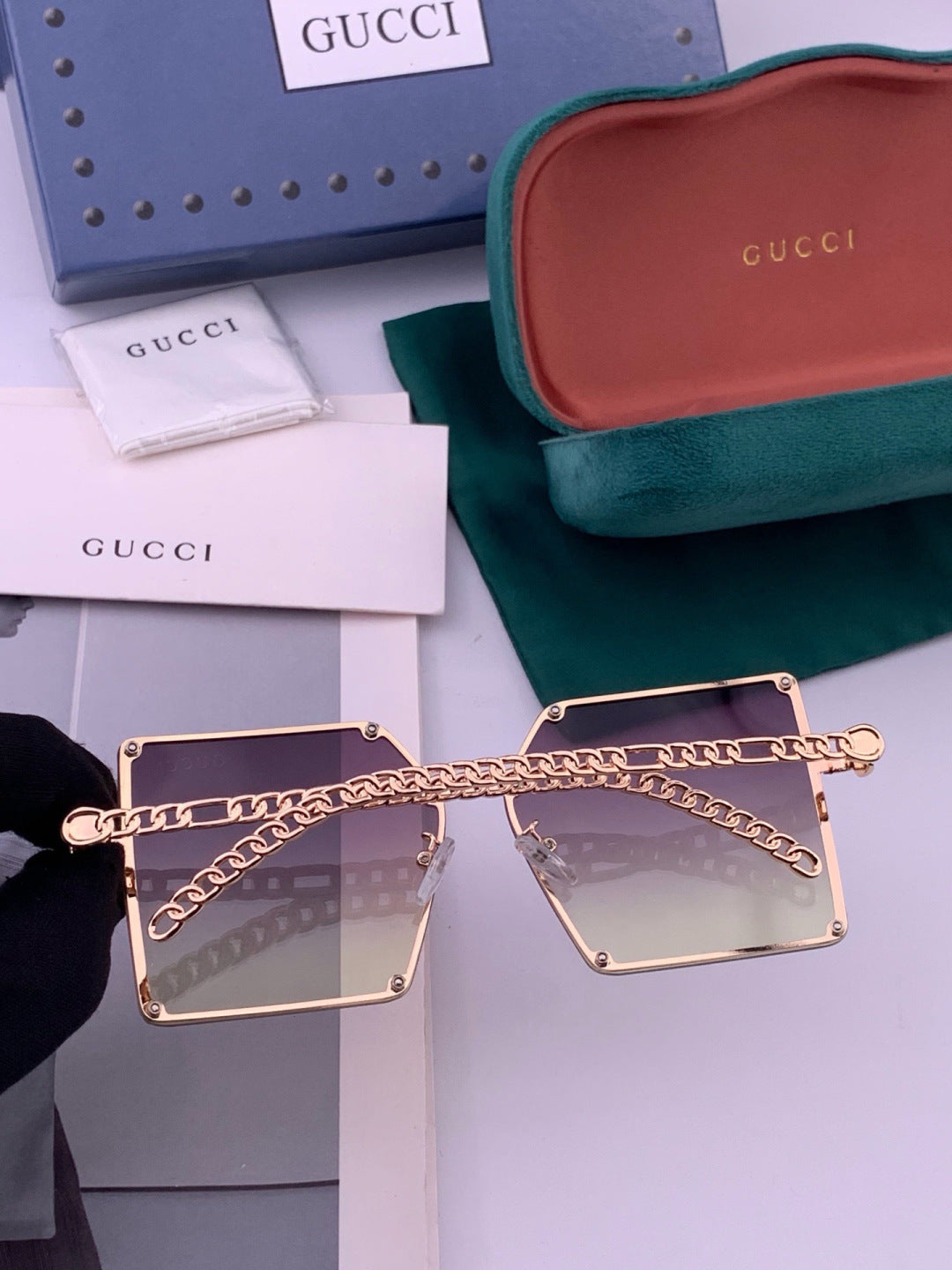 Chanel CH322 Lightweight Rimless Black Lens Sunglasses for Women - detail image 5