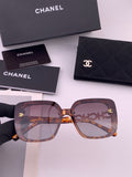 Chanel CH6991 Polarized Round Black Lens Sunglasses for Women - 486588