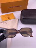 Louis Vuitton L17001 Square Black Lens Sunglasses for Women - 486183