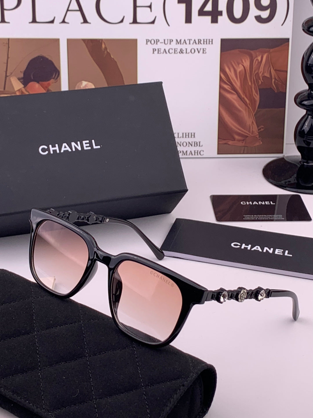 Chanel CH5236 Fashion Brown Lens Sunglasses for Men & Women - detail image 2