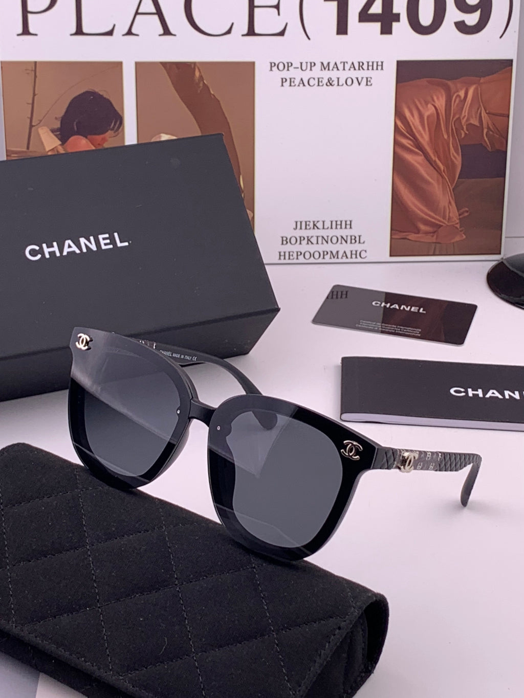 Chanel CH3620 Polarized Square Brown Lens Sunglasses for Men & Women - 486593 - detail image 2