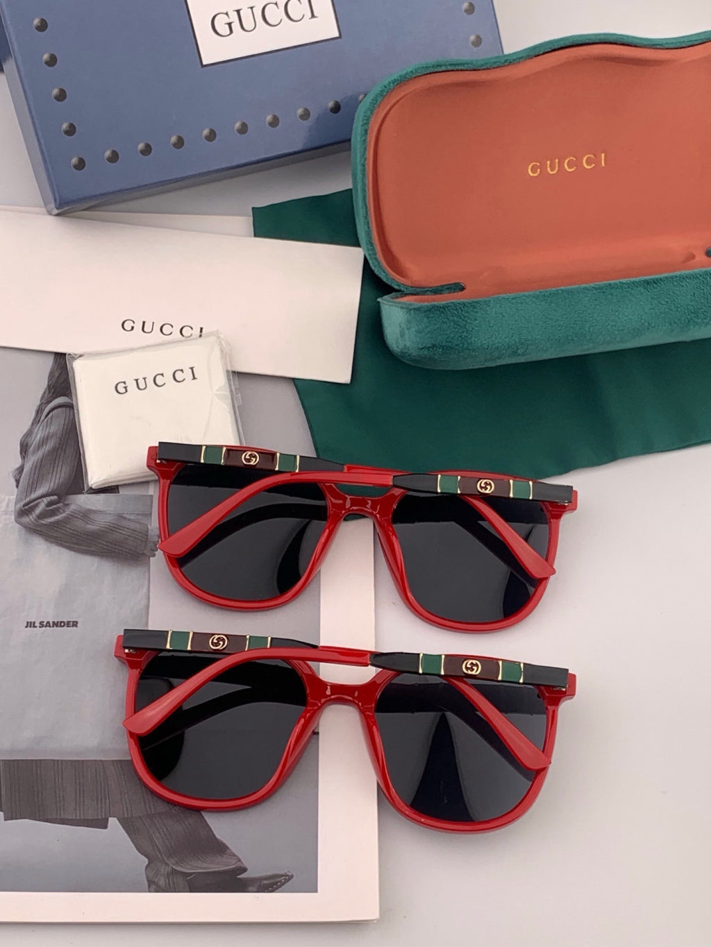 Gucci G15501 Polarized Round Gold Lens Sunglasses for Men & Women - detail image 5