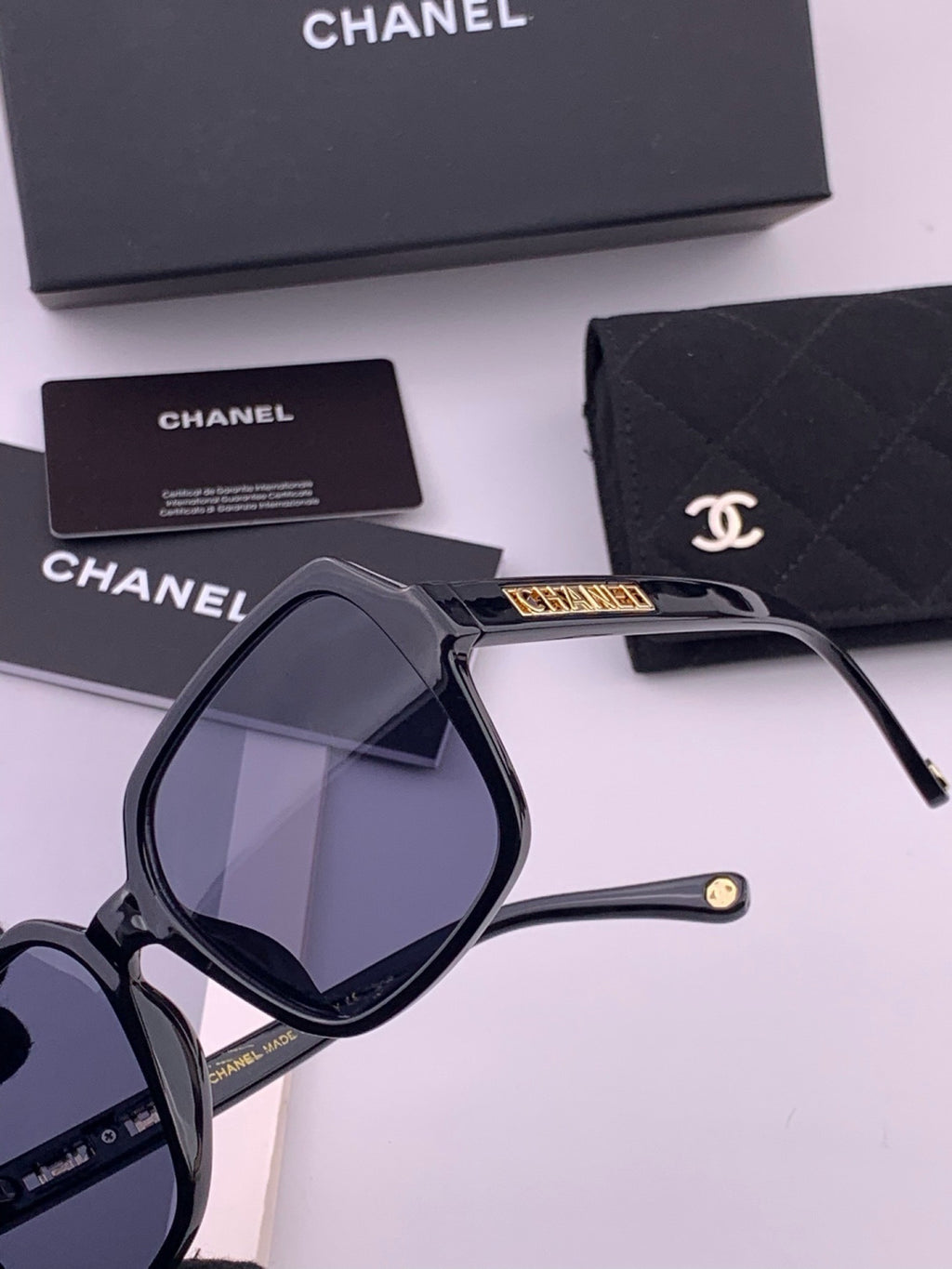 Chanel CH27002 Fashion Black Lens Sunglasses for Men & Women - detail image 3