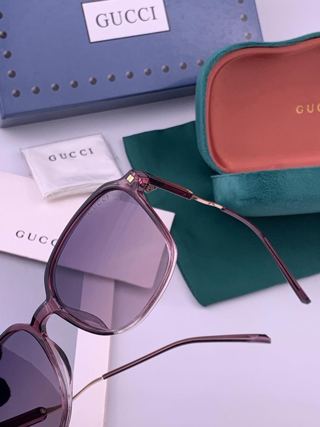 Gucci G7231 Metal Fashion Red Lens Sunglasses for Men & Women - 486364 - detail image 4