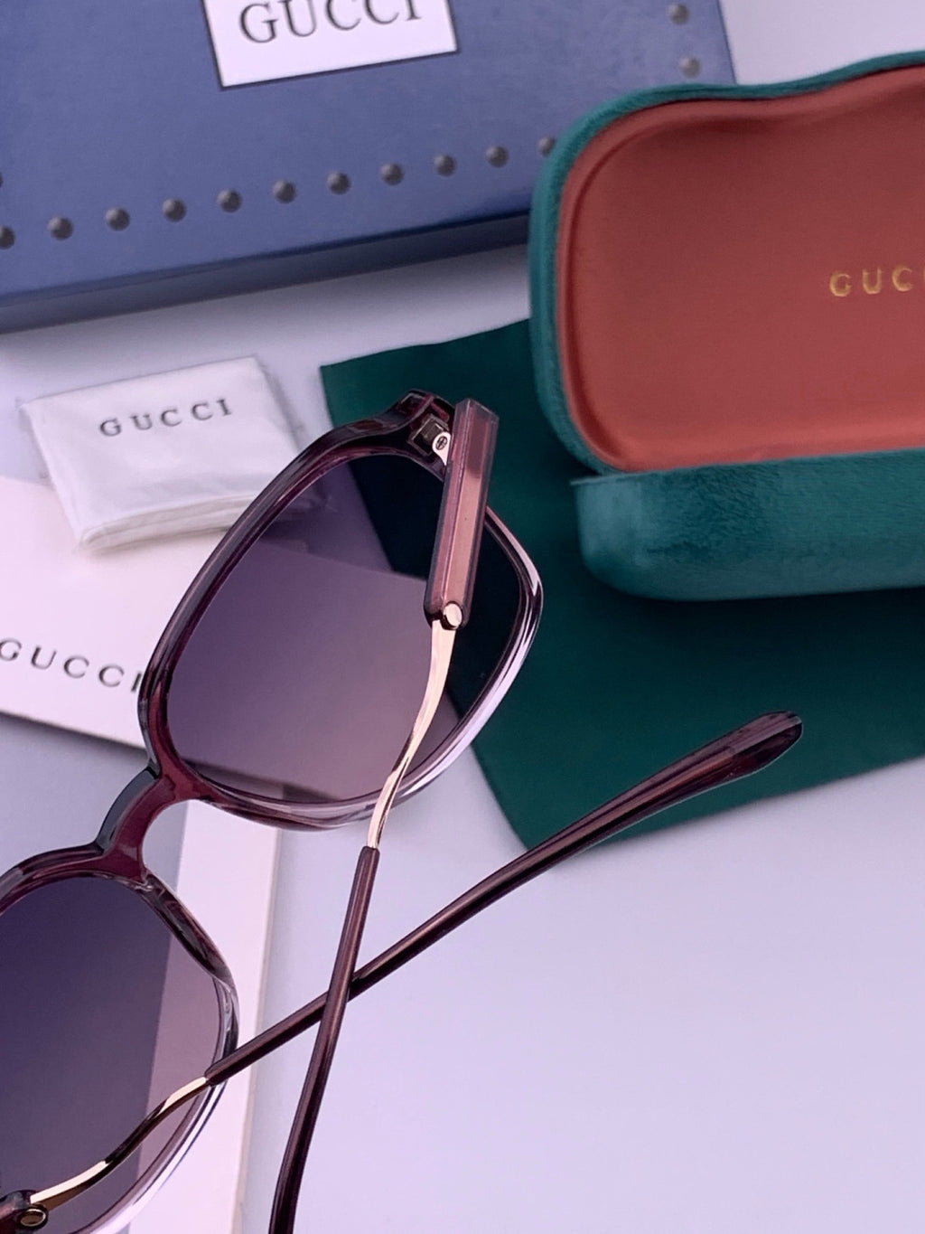 Gucci G7231 Metal Fashion Red Lens Sunglasses for Men & Women - 486364 - detail image 3