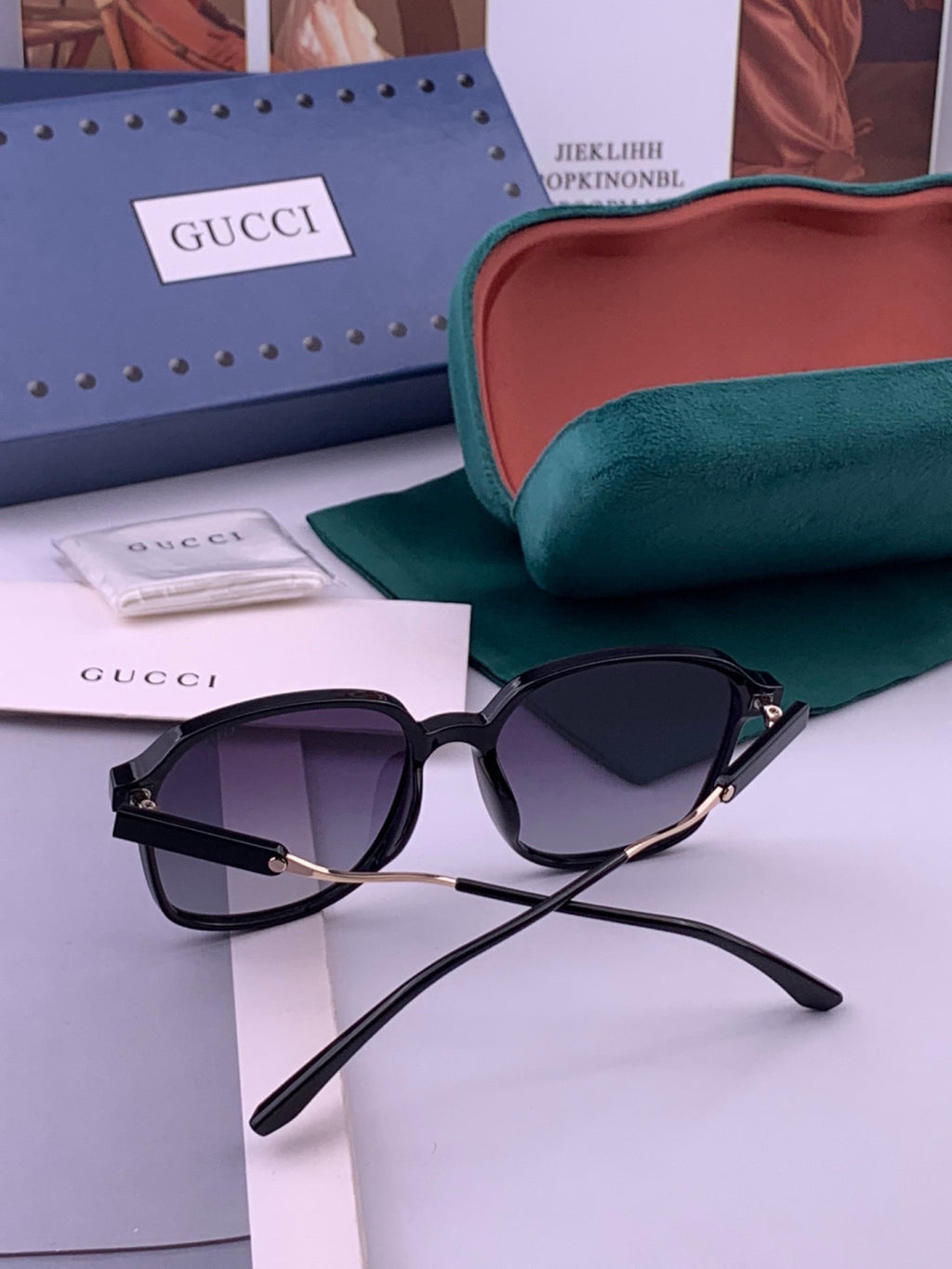 Gucci G7231 Metal Fashion Brown Lens Sunglasses for Men & Women - detail image 5