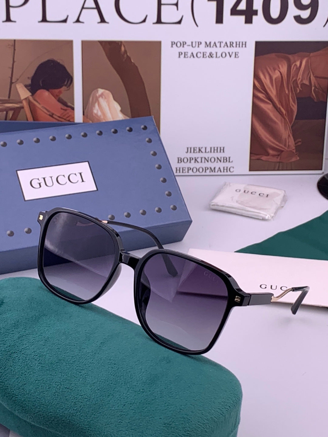 Gucci G7231 Metal Fashion Brown Lens Sunglasses for Men & Women - detail image 2