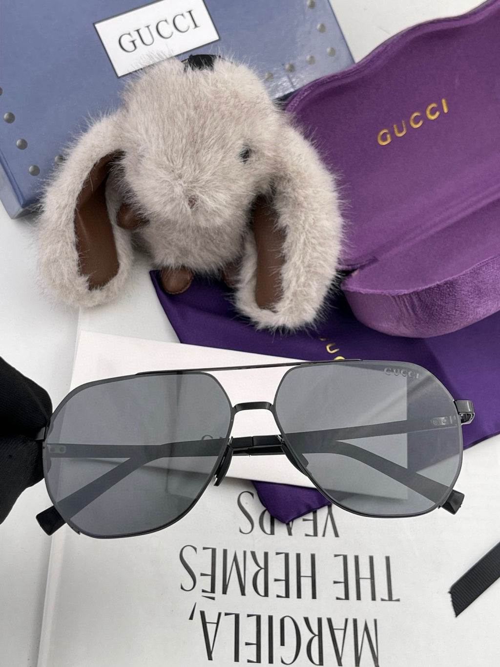 Gucci G2881 Polarized Aviator Gold Lens Sunglasses for Men - 486351