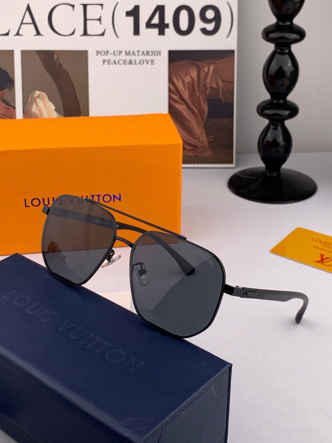Gucci G2881 Polarized Aviator Gold Lens Sunglasses for Men