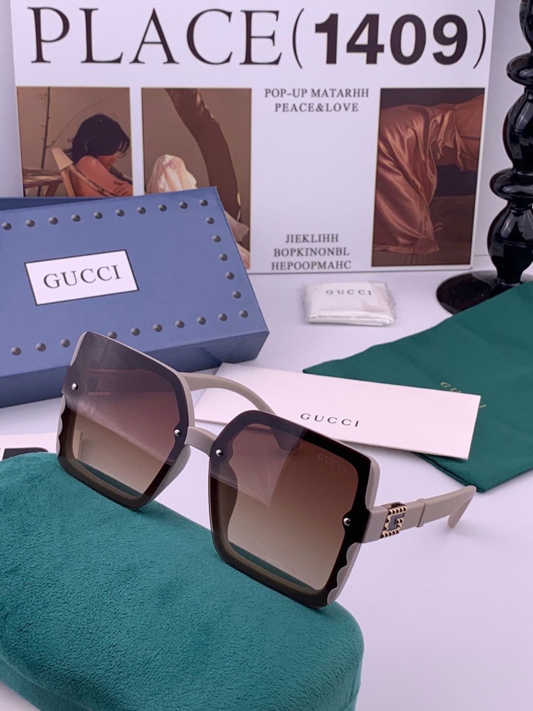 Gucci G3518 Polarized Fashion Brown Lens Sunglasses for Women