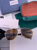 Gucci G08893 Aviator Black Lens Sunglasses for Men & Women