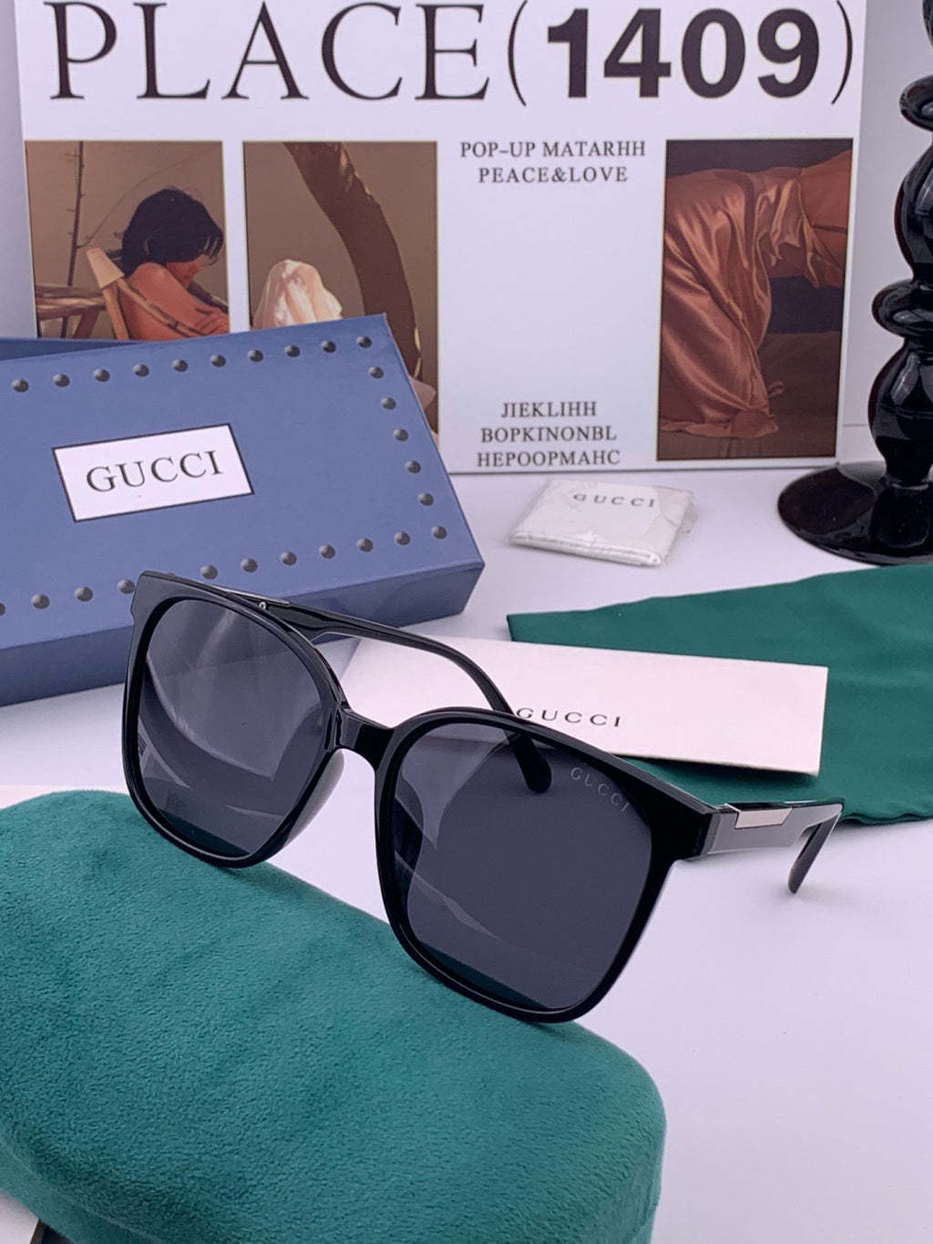 Gucci G92039 Polarized Fashion Gold Lens Sunglasses for Women - detail image 4