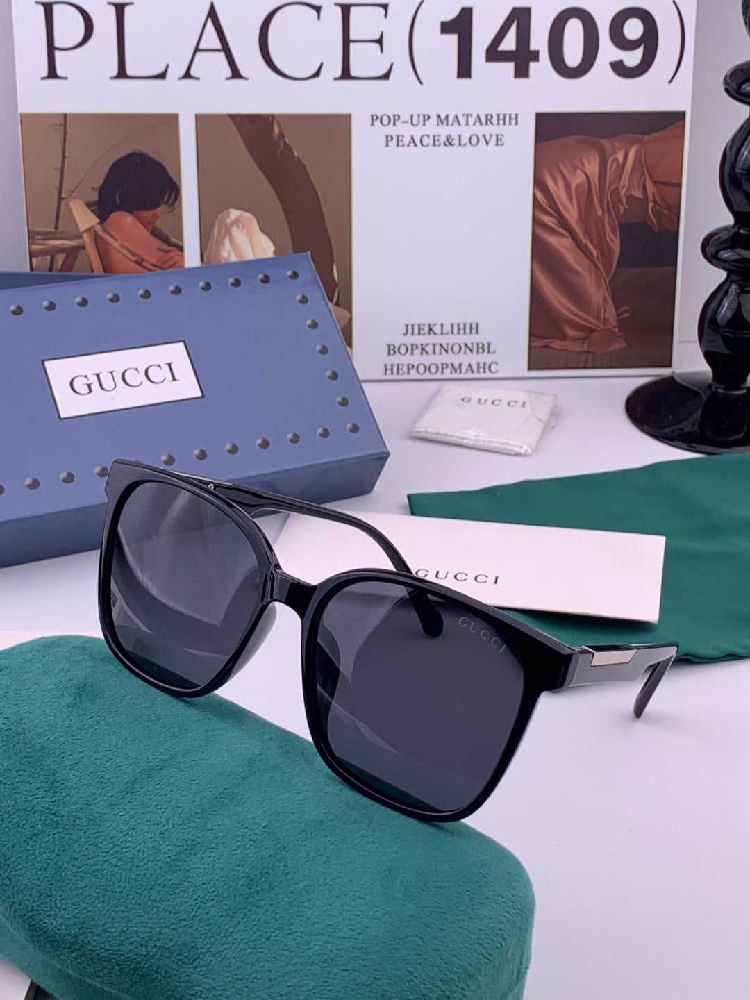 Gucci G92039 Polarized Fashion Gold Lens Sunglasses for Women - detail image 4