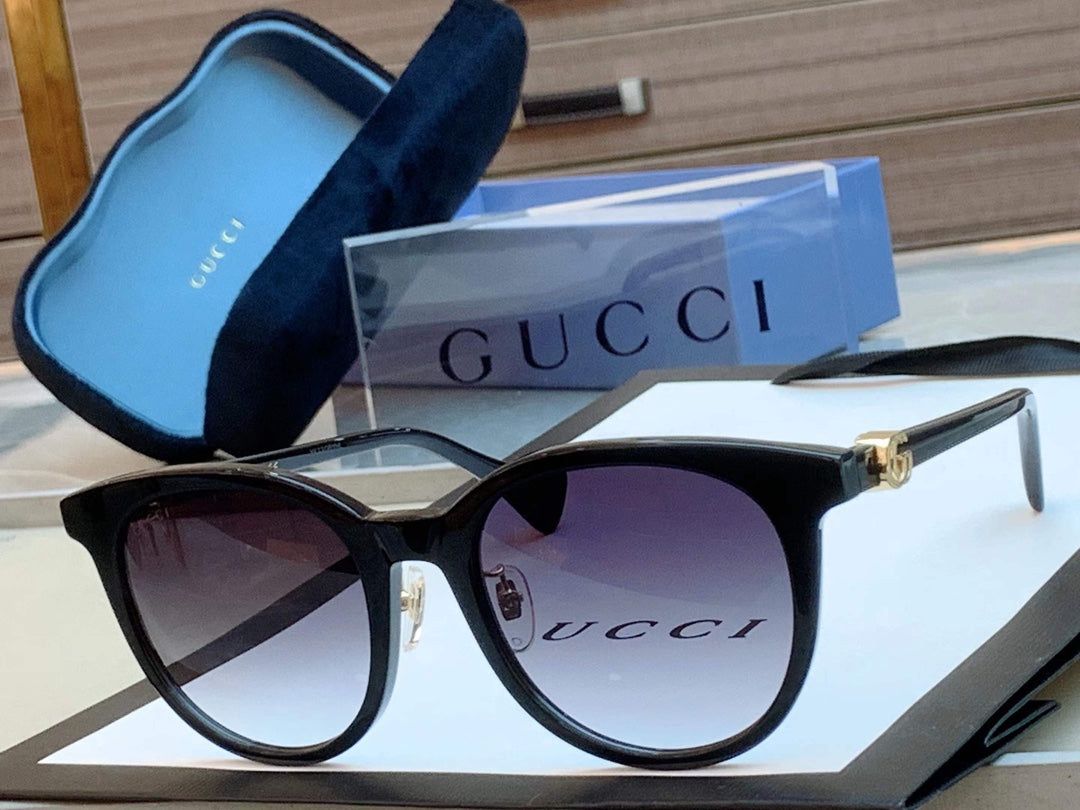 Gucci GG1073 Acetate Cat-Eye Black Lens Sunglasses for Men & Women - detail image 2