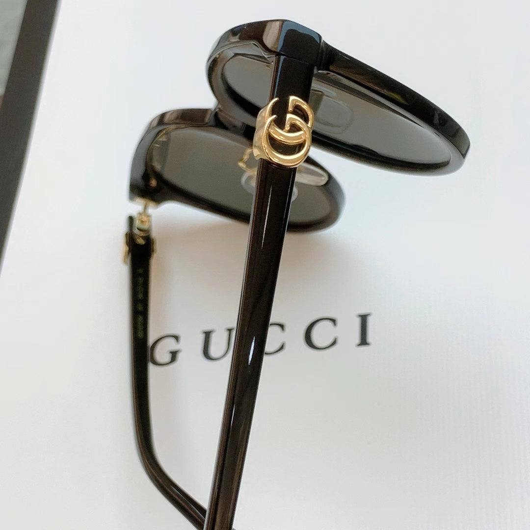 Gucci GG1073 Acetate Cat-Eye Gray Lens Sunglasses for Men & Women - detail image 7