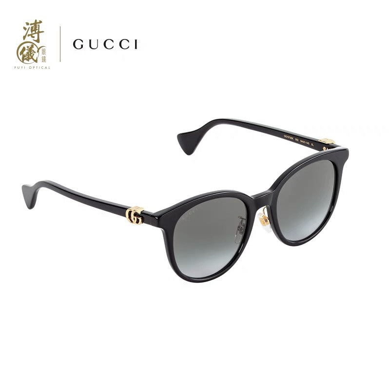 Gucci GG1073 Acetate Cat-Eye Gray Lens Sunglasses for Men & Women - detail image 3
