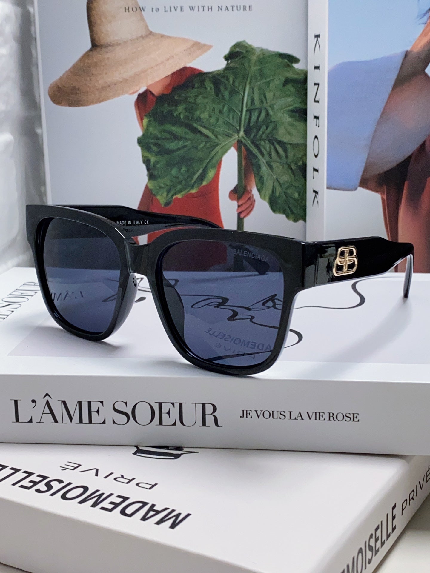 Balenciaga Fashion Red Lens Sunglasses for Men & Women - detail image 2