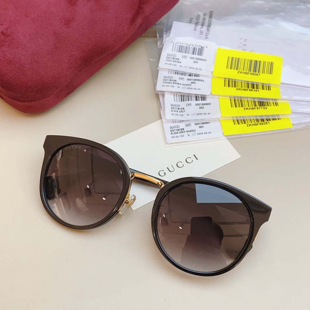 Gucci GG1181SK Fashion Black Lens Sunglasses for Men & Women - detail image 3