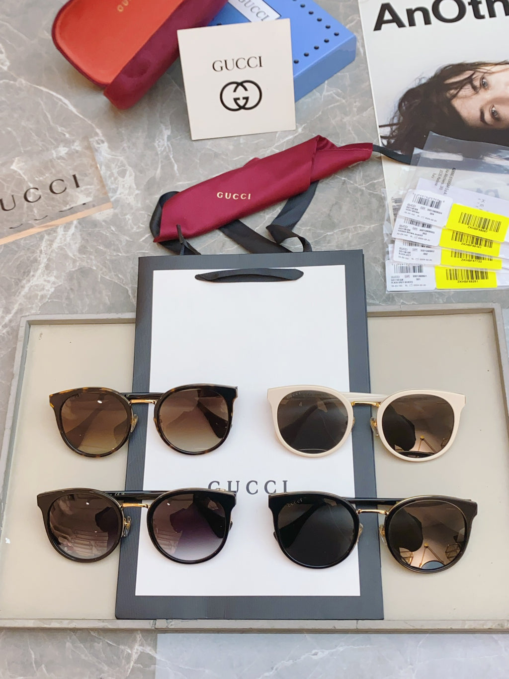 Gucci GG1181SK Fashion Gray Lens Sunglasses for Men & Women - detail image 6