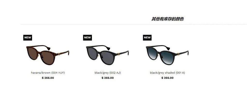 Gucci GG1180SK Fashion Blue Lens Sunglasses for Men & Women - detail image 2