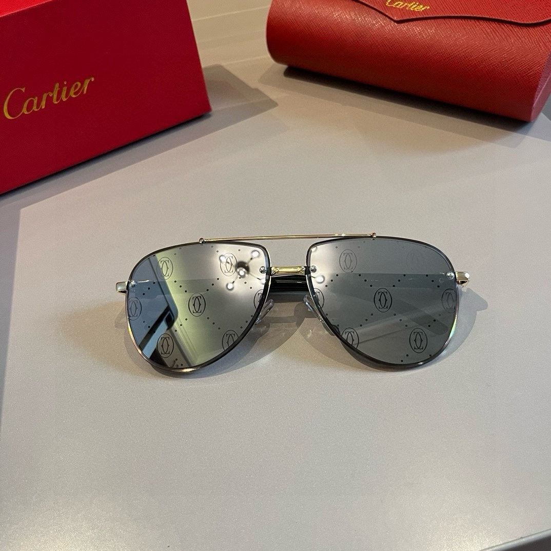 Cartier Aviator Gold Lens Sunglasses for Men - 449506 - detail image 6