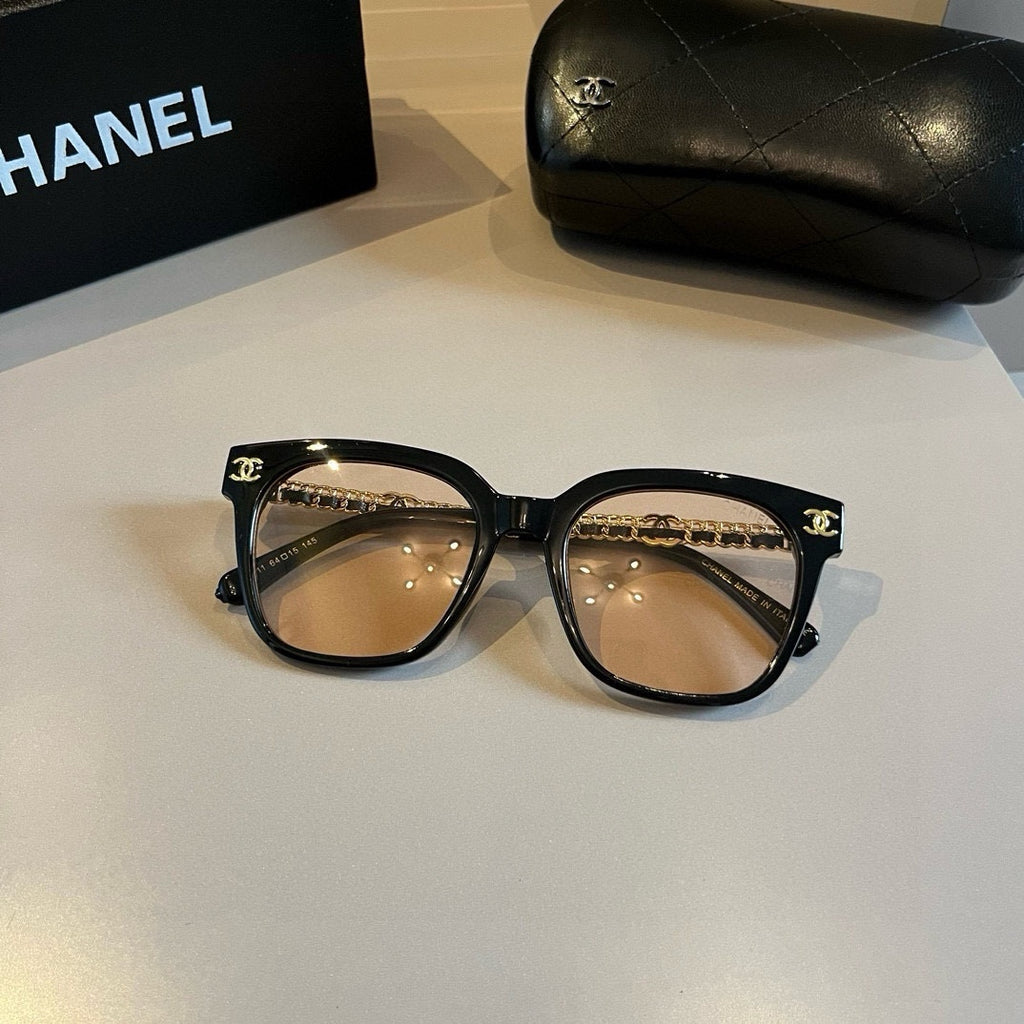 Chanel Blue-Light Fashion Gold Lens Sunglasses for Men & Women - detail image 6