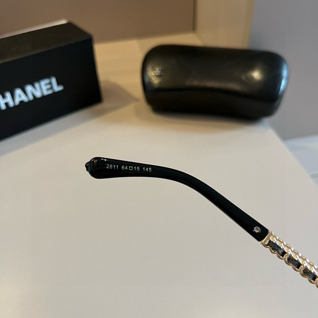 Chanel Blue-Light Fashion Gold Lens Sunglasses for Men & Women - detail image 9