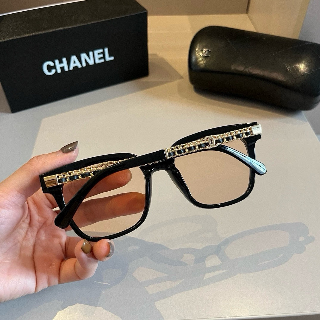 Chanel Blue-Light Fashion Gold Lens Sunglasses for Men & Women - detail image 5