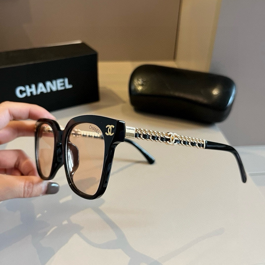 Chanel Blue-Light Fashion Gold Lens Sunglasses for Men & Women - detail image 4