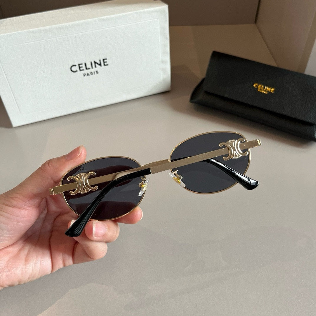 Celine Cat-Eye Silver Lens Sunglasses for Men & Women - 998060 - detail image 7