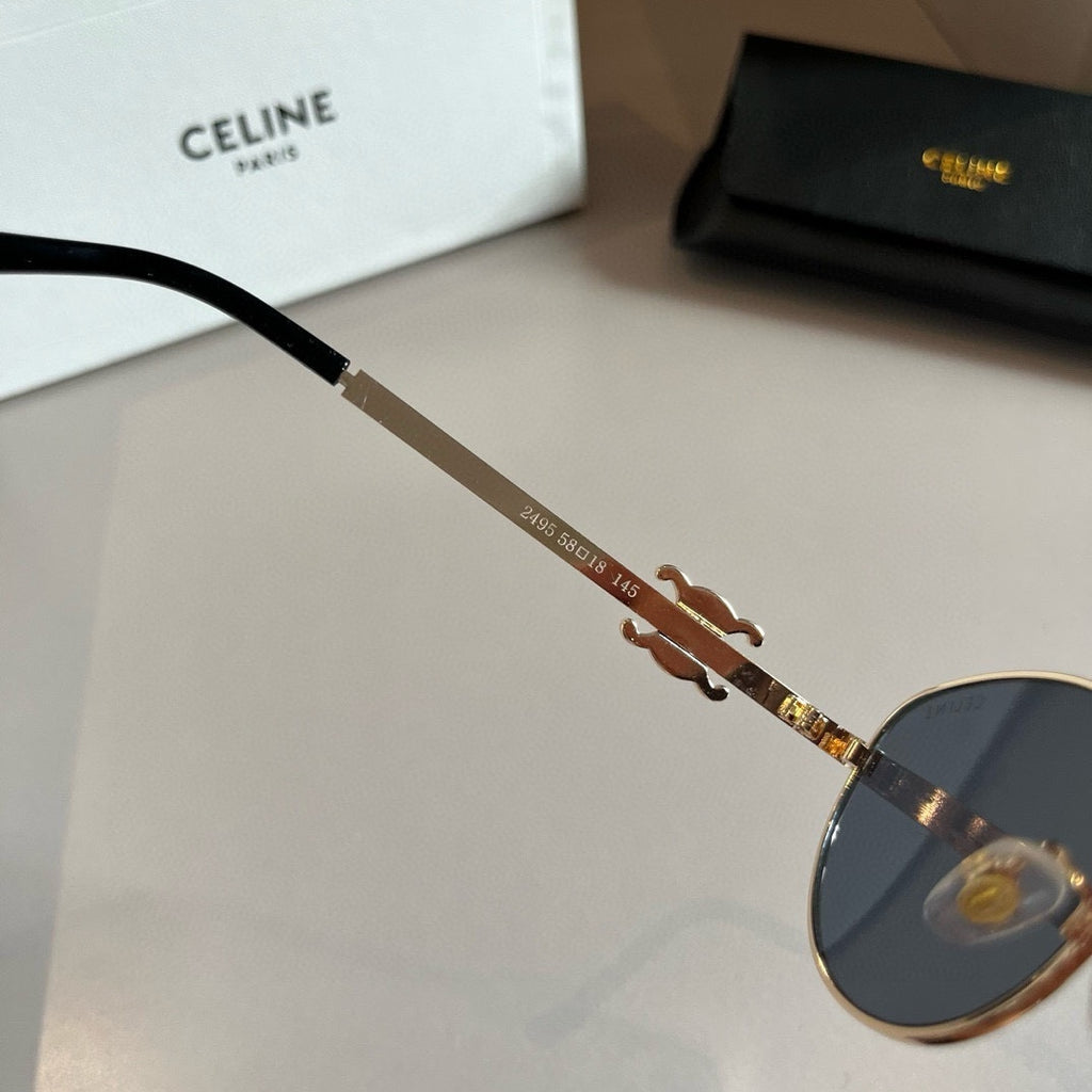 Celine Cat-Eye Silver Lens Sunglasses for Men & Women - 998060 - detail image 9