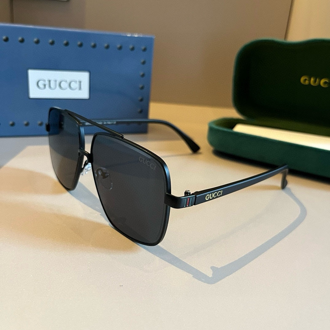Gucci Metal Aviator Gold Lens Sunglasses for Men & Women - 486337 - detail image 3