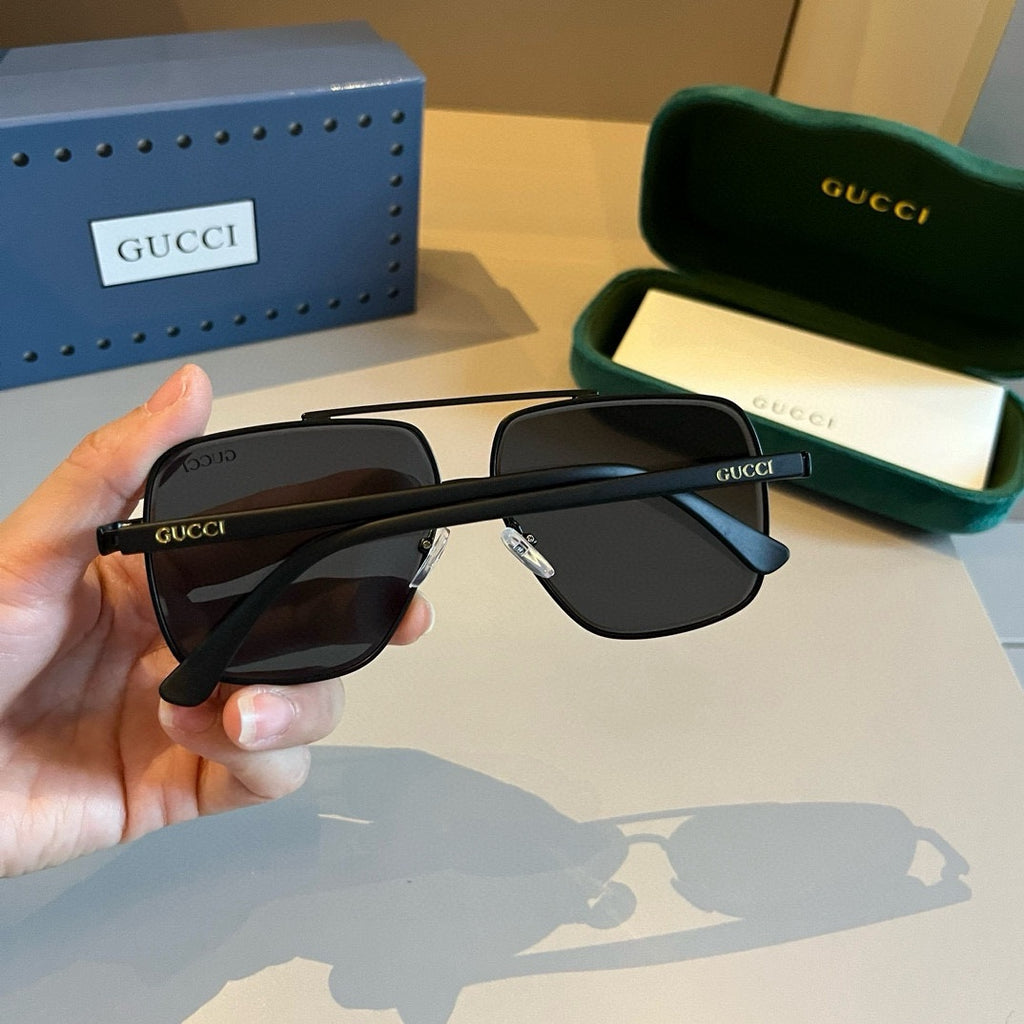 Gucci Metal Aviator Gold Lens Sunglasses for Men & Women - 486337 - detail image 5