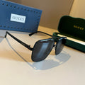 Gucci Metal Aviator Gold Lens Sunglasses for Men & Women - 486337