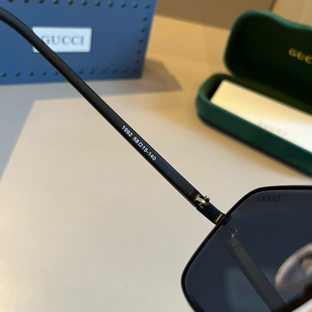 Gucci Metal Aviator Gold Lens Sunglasses for Men & Women - 486337 - detail image 8