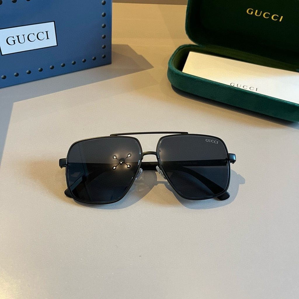 Gucci Metal Aviator Gold Lens Sunglasses for Men & Women - 486337 - detail image 6