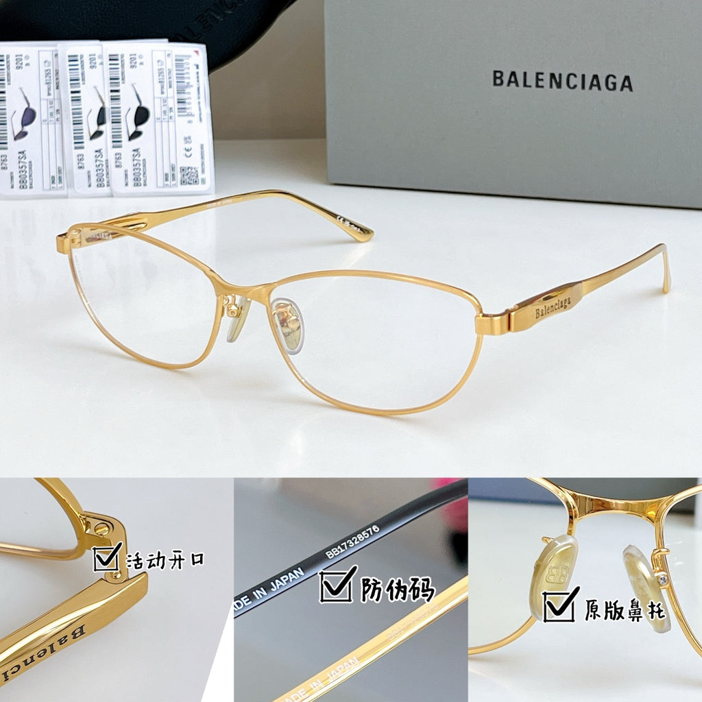 Balenciaga BB0357SA Metal Round Silver Lens Sunglasses for Men & Women - detail image 6