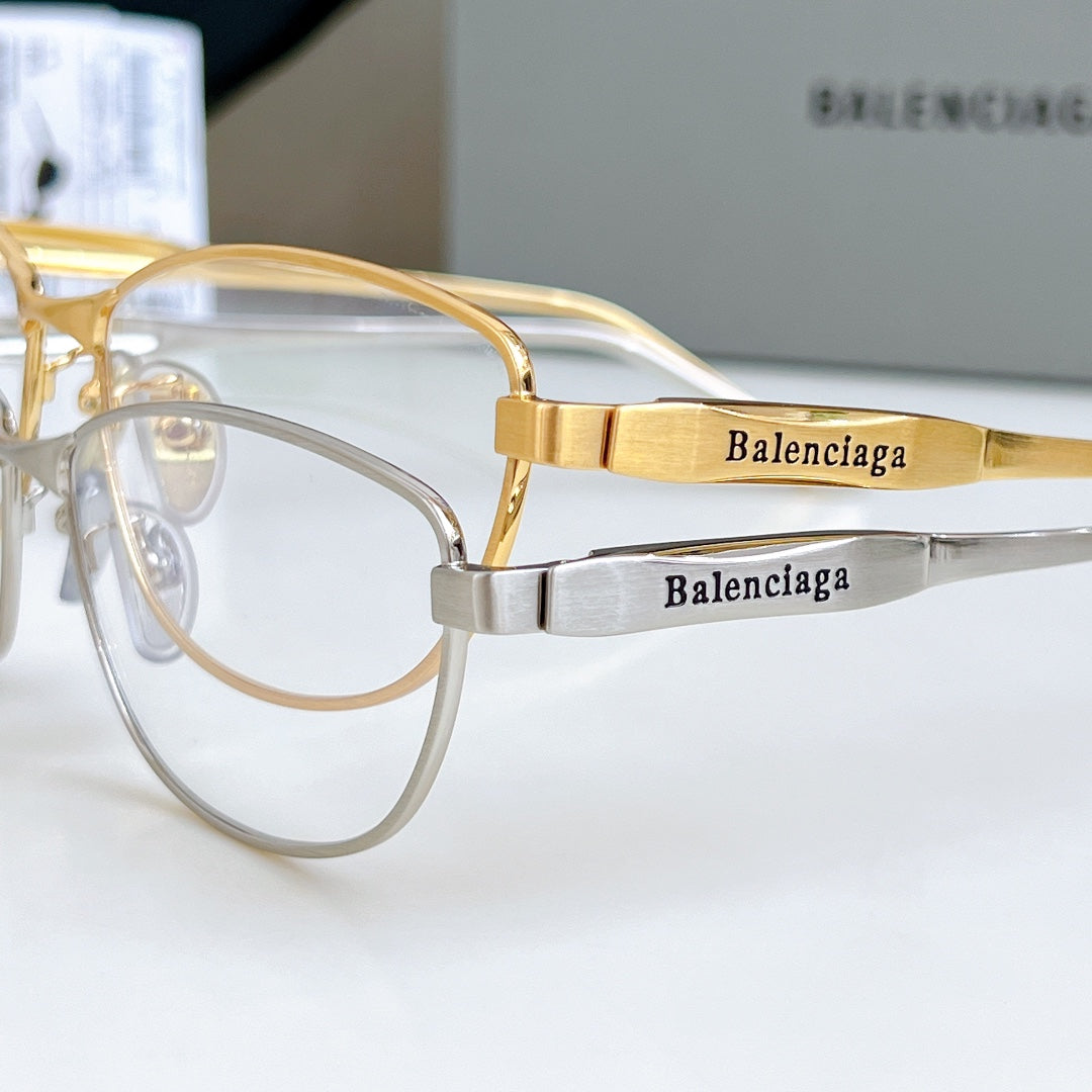 Balenciaga BB0357SA Metal Round Silver Lens Sunglasses for Men & Women - detail image 8