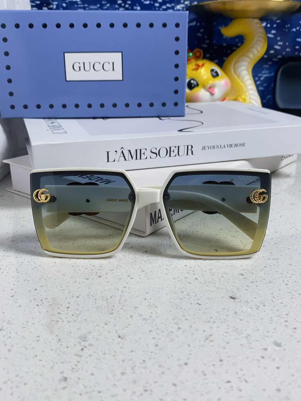 Gucci Polarized Fashion Silver Lens Sunglasses for Women - 486439 - detail image 8