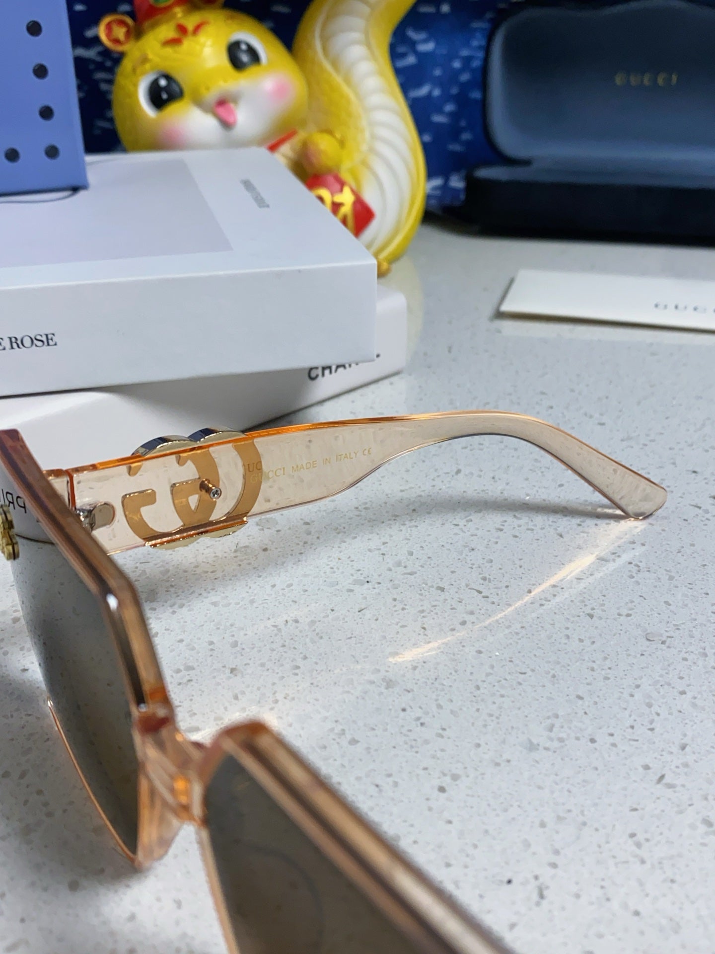 Gucci Polarized Fashion Brown Lens Sunglasses for Women - detail image 7