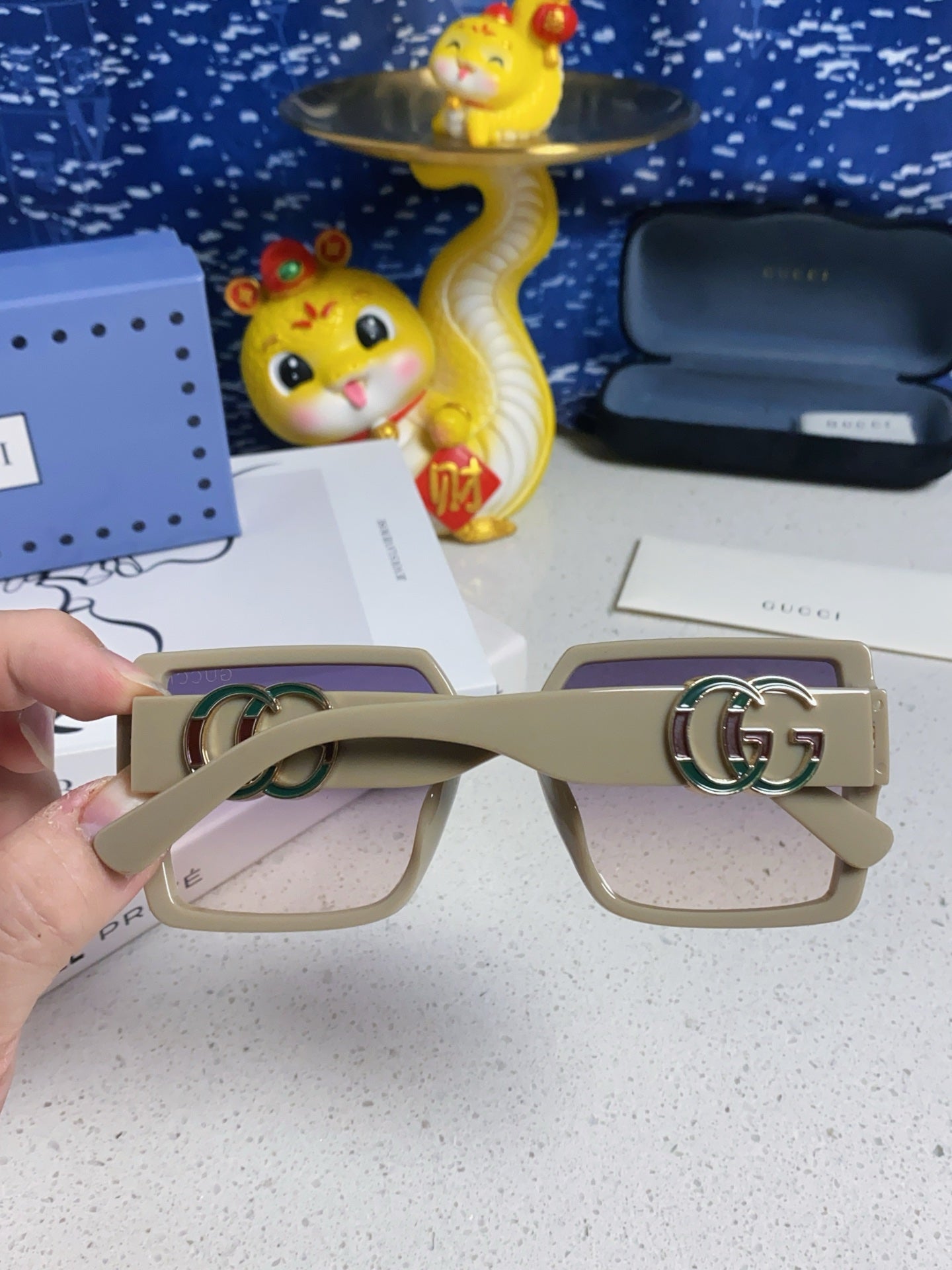 Gucci Polarized Fashion Silver Lens Sunglasses for Women - detail image 5