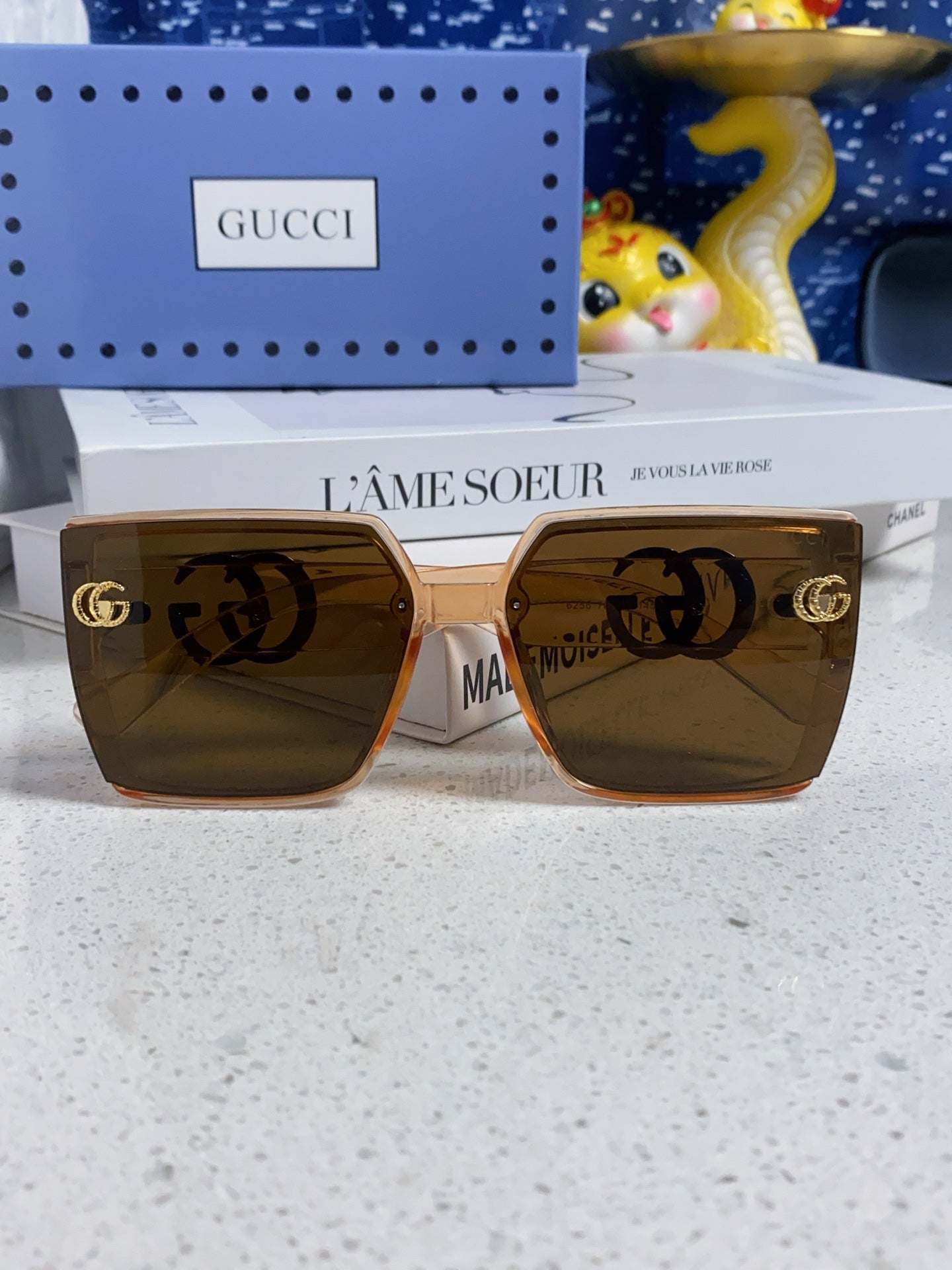 Gucci Polarized Fashion Brown Lens Sunglasses for Women - detail image 8