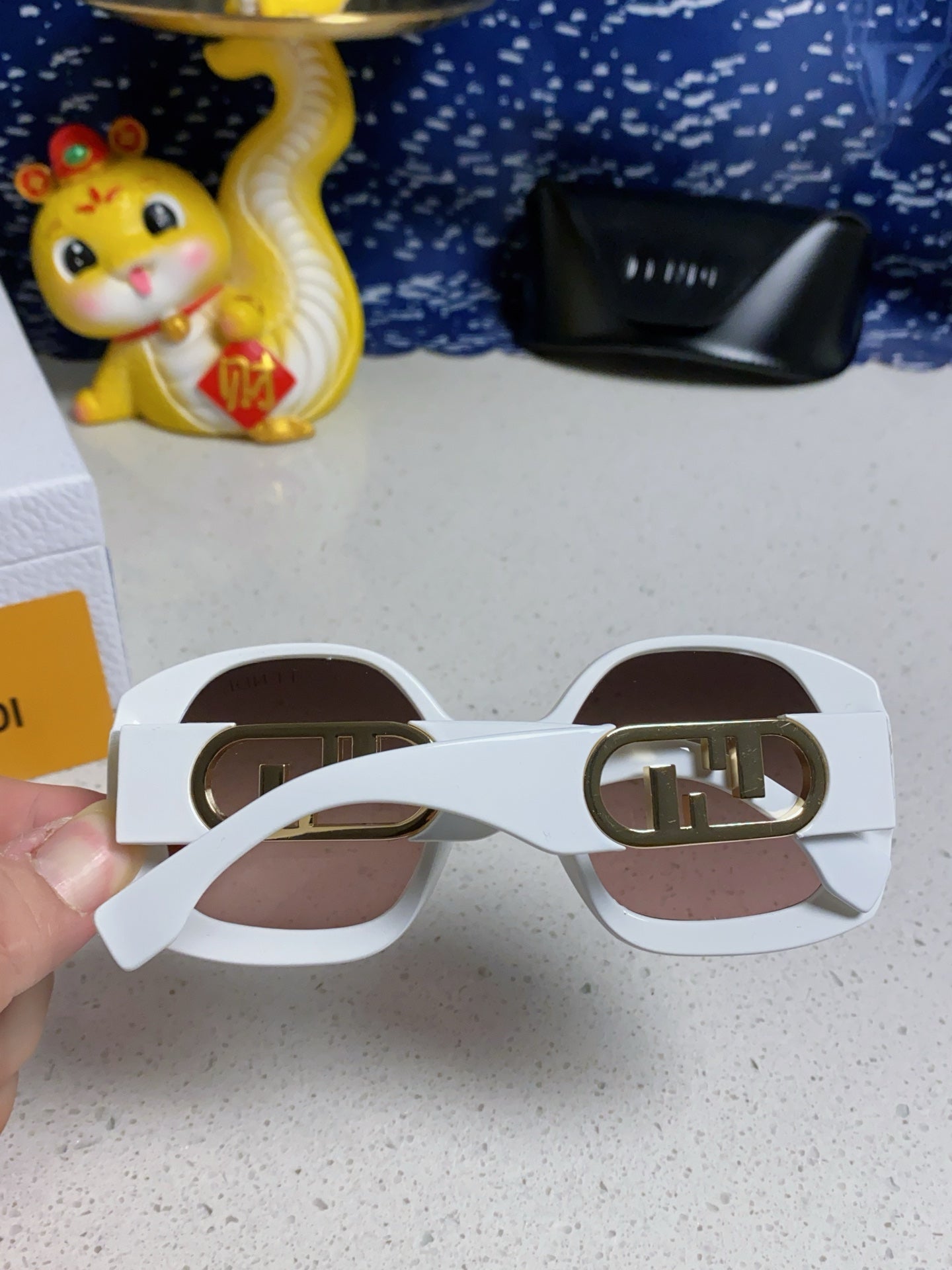 Fendi Metal Fashion Silver Lens Sunglasses for Men & Women - 372461 - detail image 5
