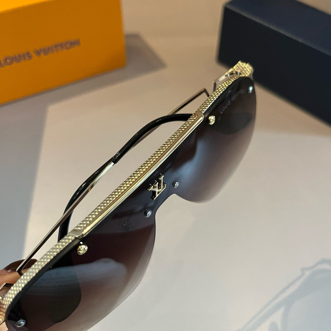 Louis Vuitton Metal Fashion Gold Lens Sunglasses for Men & Women - 431135 - detail image 7