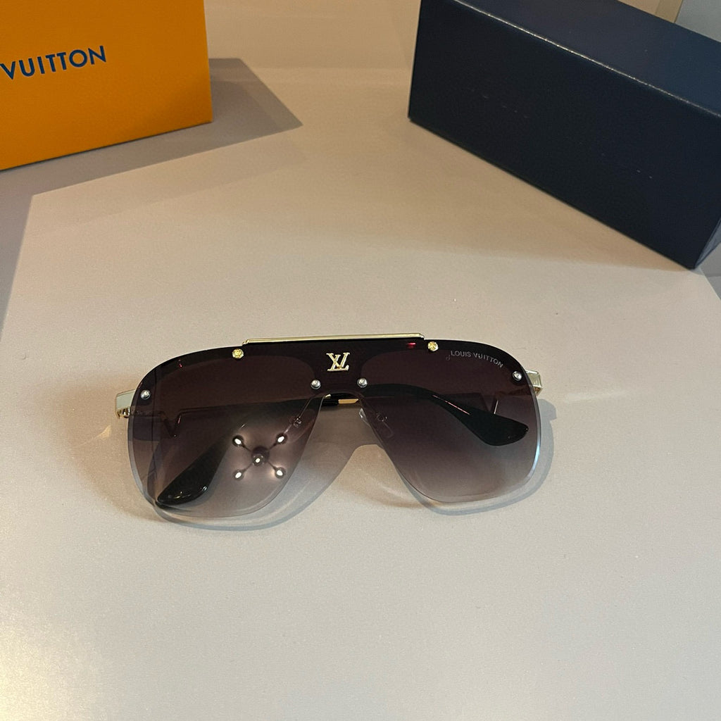Louis Vuitton Metal Fashion Gold Lens Sunglasses for Men & Women - 431135 - detail image 5