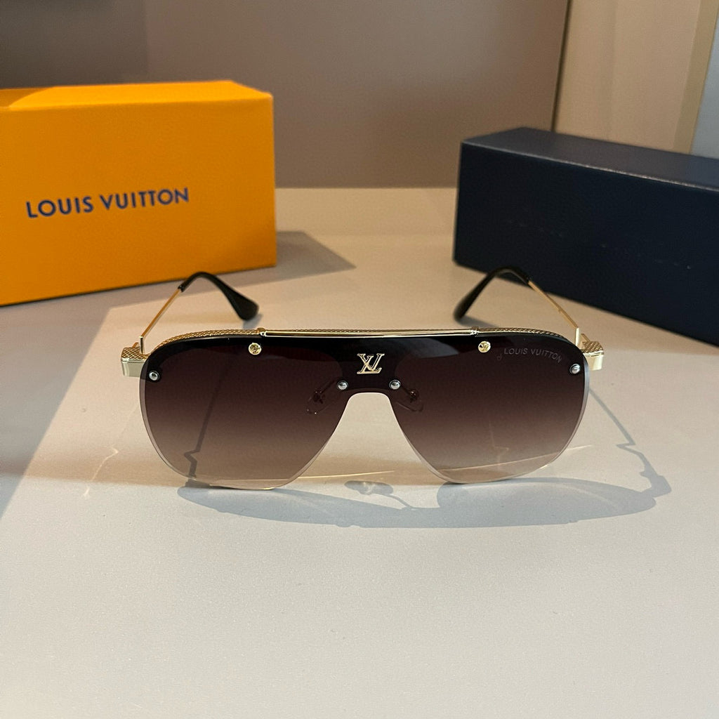 Louis Vuitton Metal Fashion Gold Lens Sunglasses for Men & Women - 464676 - detail image 2