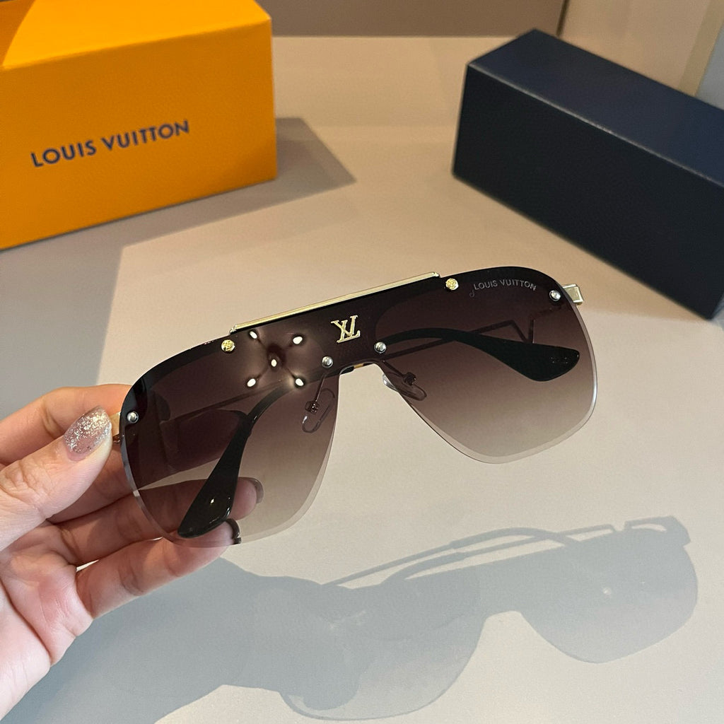 Louis Vuitton Metal Fashion Gold Lens Sunglasses for Men & Women - 464676 - detail image 4