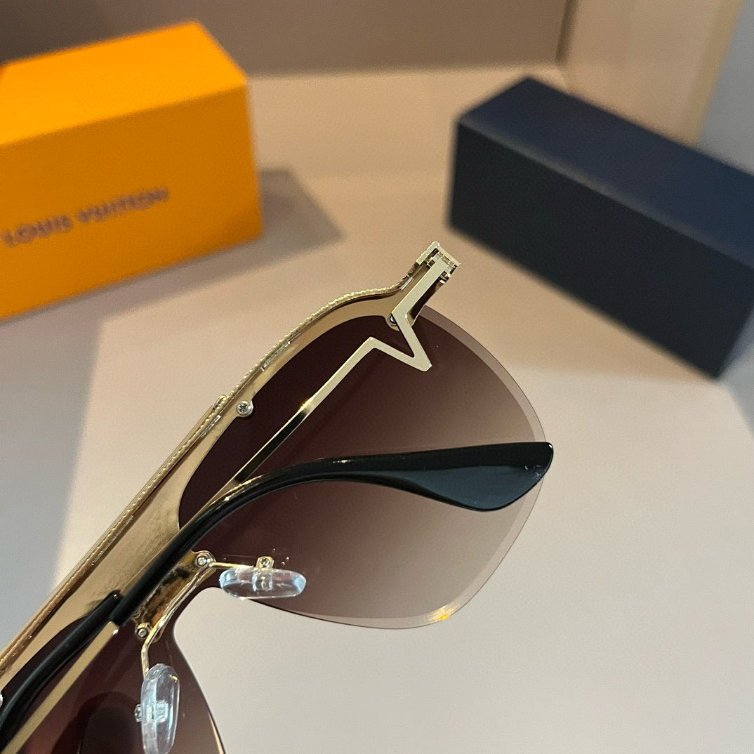 Louis Vuitton Metal Fashion Gold Lens Sunglasses for Men & Women - 431135 - detail image 8