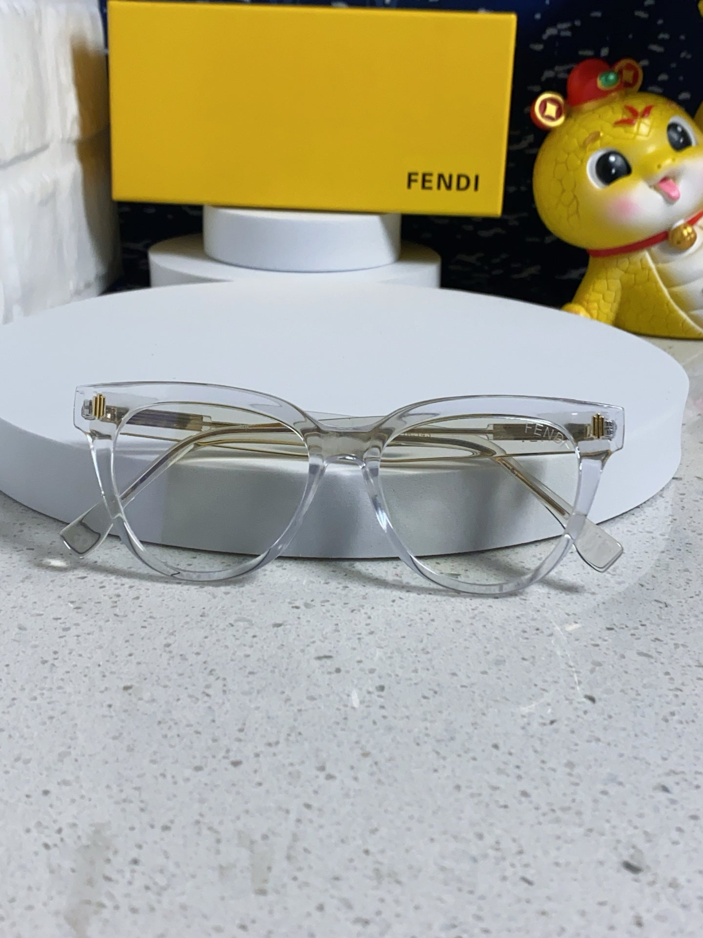 Fendi Blue-Light Square Silver Lens Sunglasses for Men & Women - 372472 - detail image 8