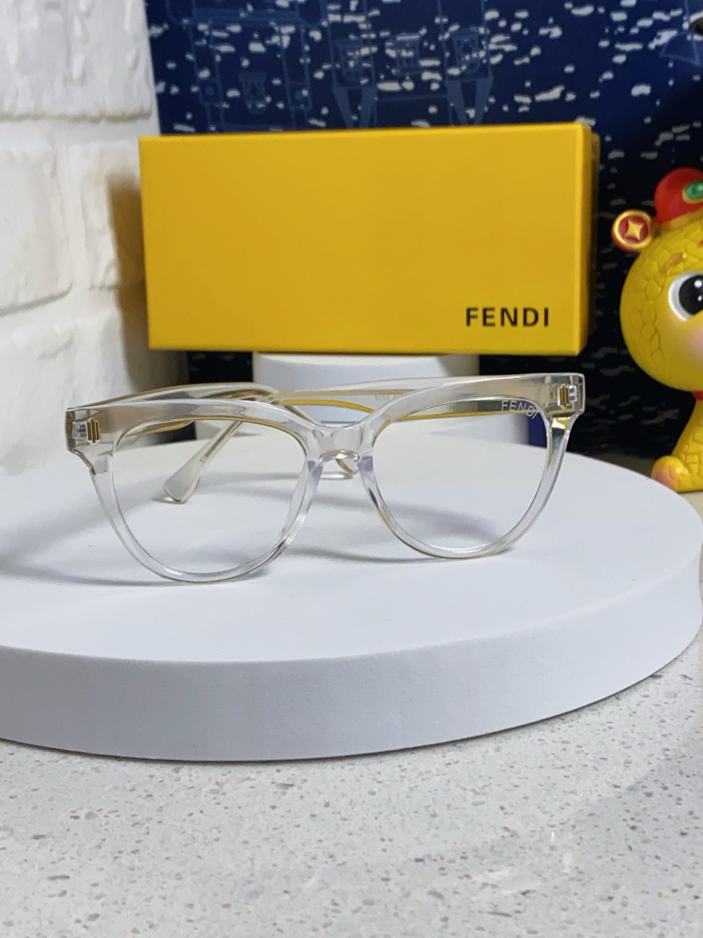 Fendi Blue-Light Square Silver Lens Sunglasses for Men & Women - 372472 - detail image 2